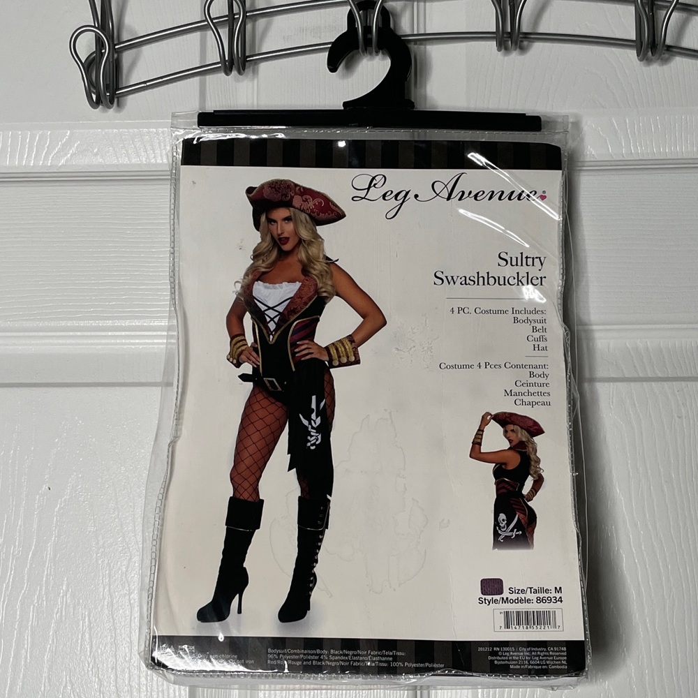 Leg Avenue Sulty Swashbuckler Bodysuit Pirate Costume